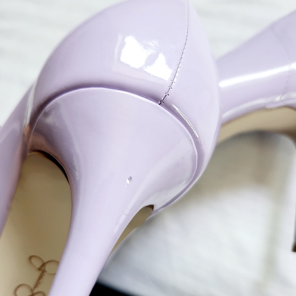 Jessica Simpson Womens Setria Patent Slip-On Pumps 10M - Picture 9 of 9